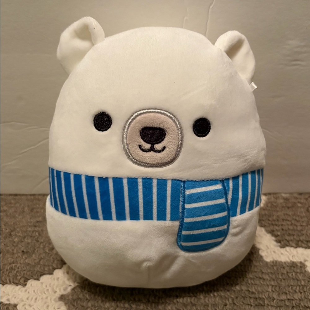 Squishmallows 7” Brooke The Bear Winter Scarf Plush NWOT